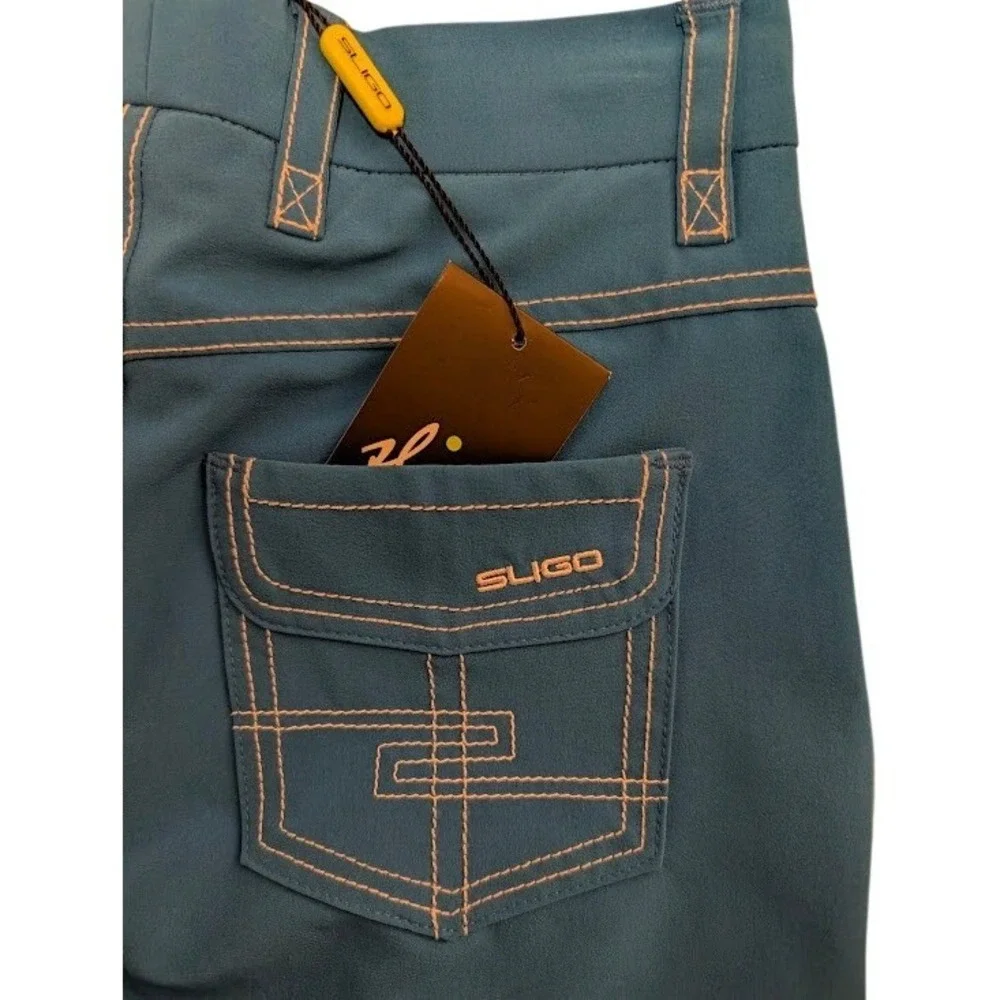 Sligo Golf Shorts Boys Size M Blue SligoTech Performance Tech Shorts‎